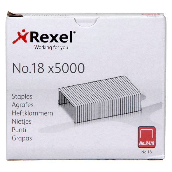 Rexel Staples No. 18 24/8 Box of 5000