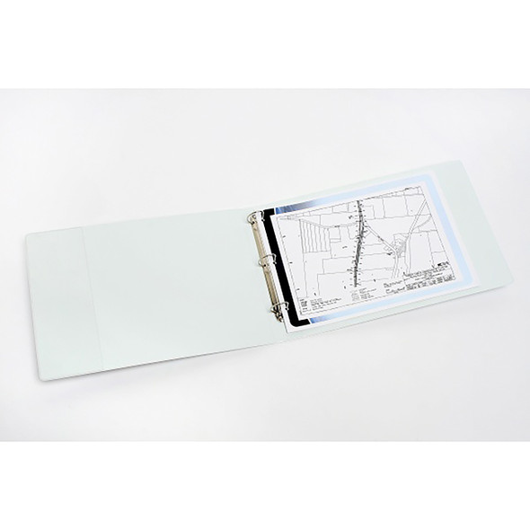 Marbig Clearview Insert Binder 38mm 3D A3 Landscape White