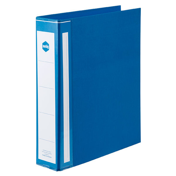 Marbig Ring Binder Deluxe 50mm 4D Polyethylene A4 Blue Box of 12