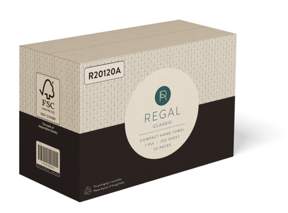Regal Classic Compact Hand Towel Carton R20120A Regal Classic Compact Hand Towel Carton R20120A