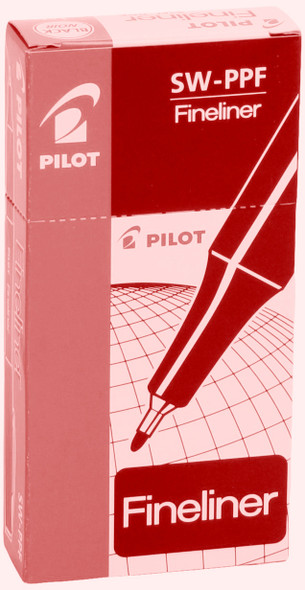 Pilot Original Fineliner Pen 0.4mm Red Box of 12