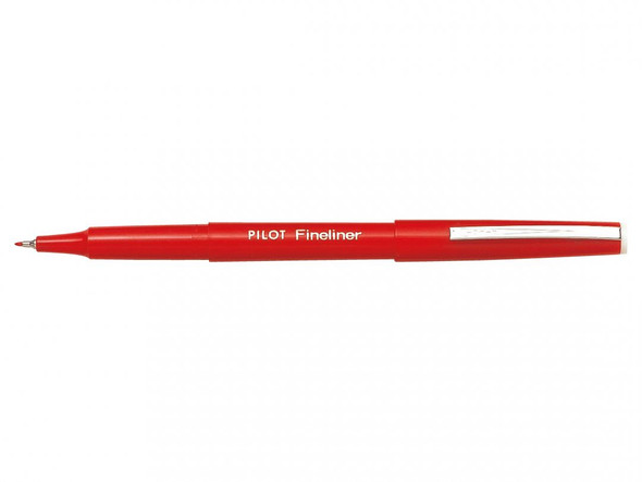 Pilot Red Original Fineliner Pen 0.4mm Box of 12