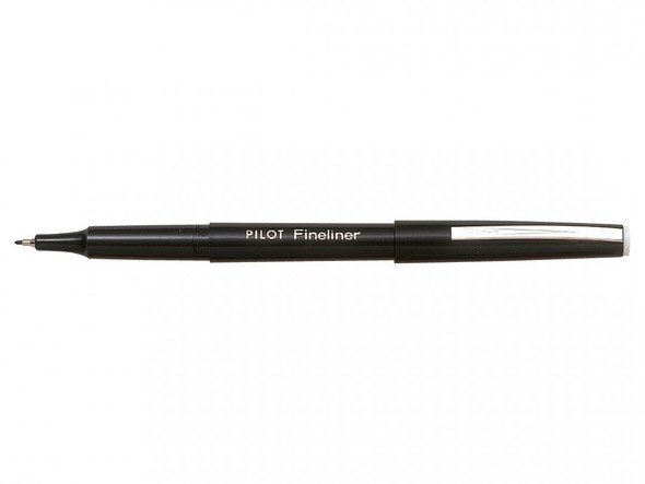 Pilot Black Original Fineliner Pen 0.4mm Box of 12
