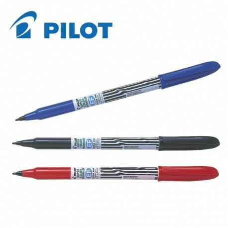 Pilot Extra Fine Blue Super Colour Permanent Marker Box of 12