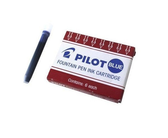 Pilot IC-50 Fountain Pen Refill Cartridge Blue Pack of 6