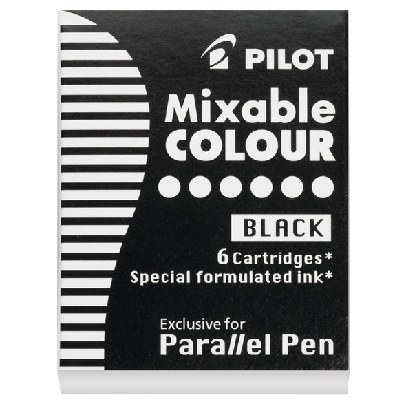 Pilot Parallel Pen Refill Cartridge Black Pack of 12