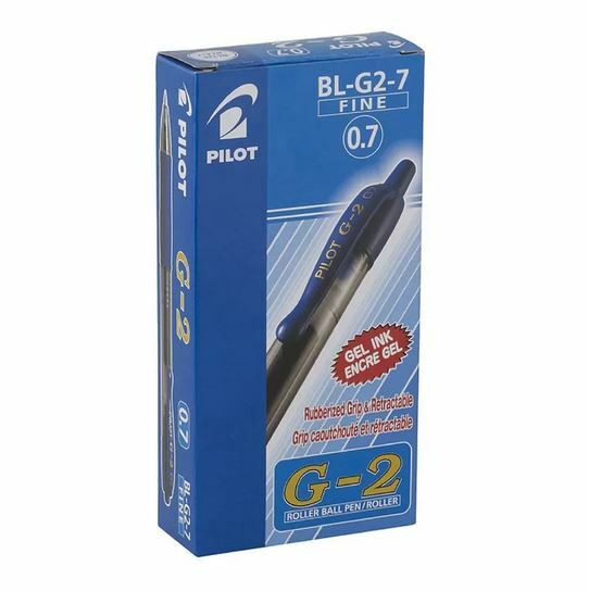 Pilot G-2 Retractable Gel Pen 0.7mm Blue Box of 12
