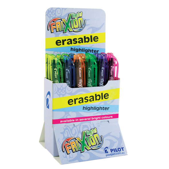 Pilot FriXion Light Erasable Highlighter Chisel Tip Assorted Rocket Display 20