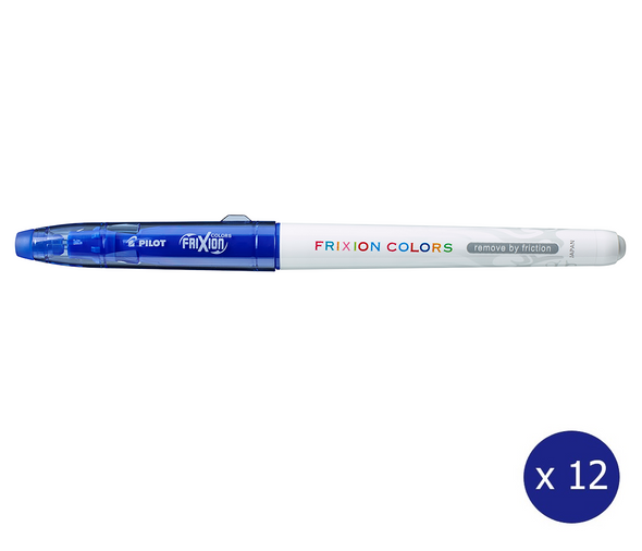 Pilot FriXion Colours Erasable Marker 2.5mm Blue Box of 12