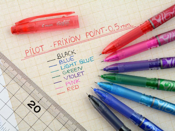 Pilot FriXion Point Extra Fine Erasable Gel Pen Assorted Display 24