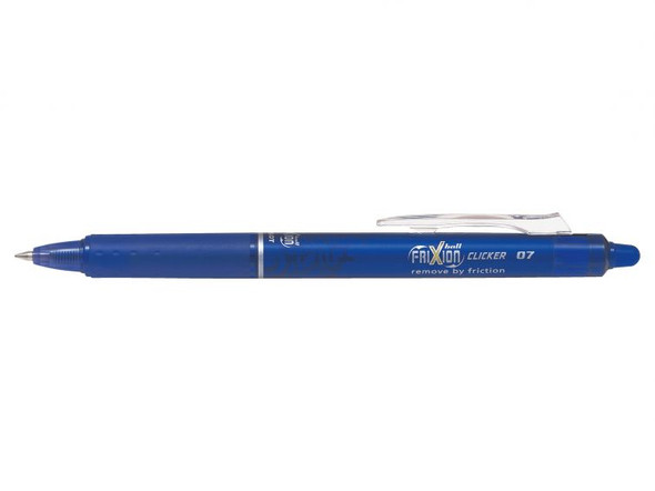 Pilot FriXion Clicker Fine Erasable Retractable Gel Pen Blue Box of 12