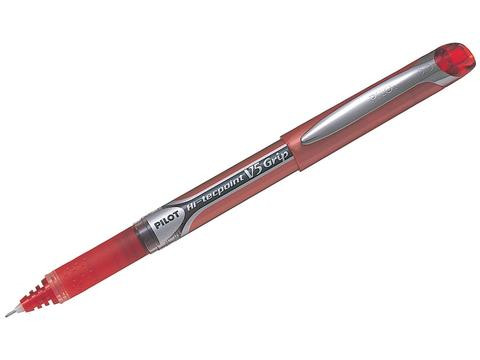 Pilot BXGPN-V5 Red Hi-Tecpoint Grip Rollerball Pen 0.5mm Box of 12
