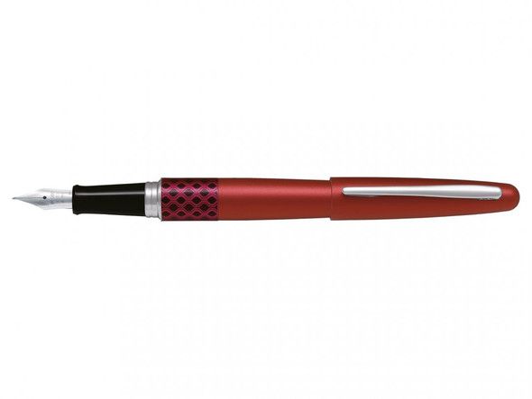 Pilot MR3 Retro Pop Fountain Pen Red Wave Barrel Medium Nib