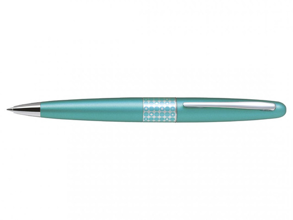 Pilot MR3 Retro Pop Premium Ballpoint Pen Medium Aqua Dots Black Ink