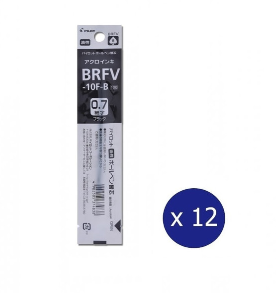Pilot Acroball Ballpoint Refill 0.7mm Black Box of 12
