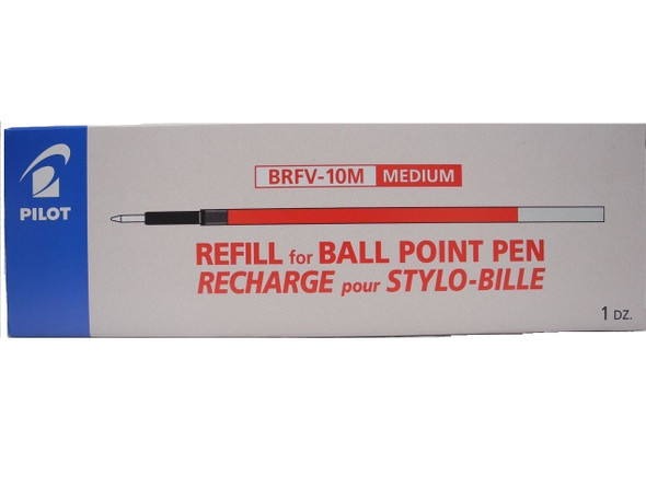 Pilot Acroball Ballpoint Refill 1.0mm Red Box of 12
