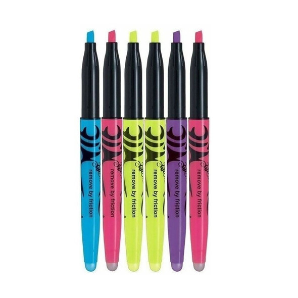 Pilot FriXion Light Assorted Erasable Highlighter Chisel Tip Pack of 6