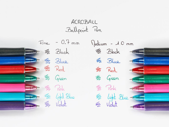 Pilot BegreeN Acroball Violet Retractable Ballpoint Pen Medium Box of 10