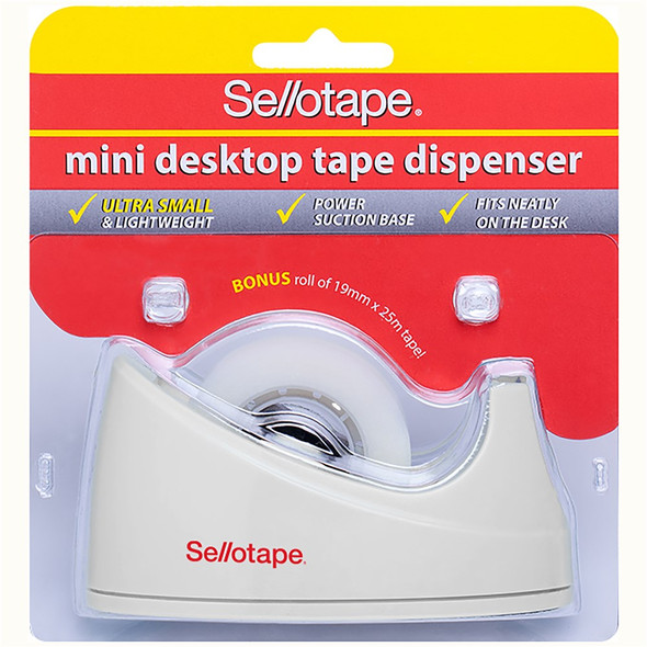 Sellotape Desktop Dispenser Mini White or Black