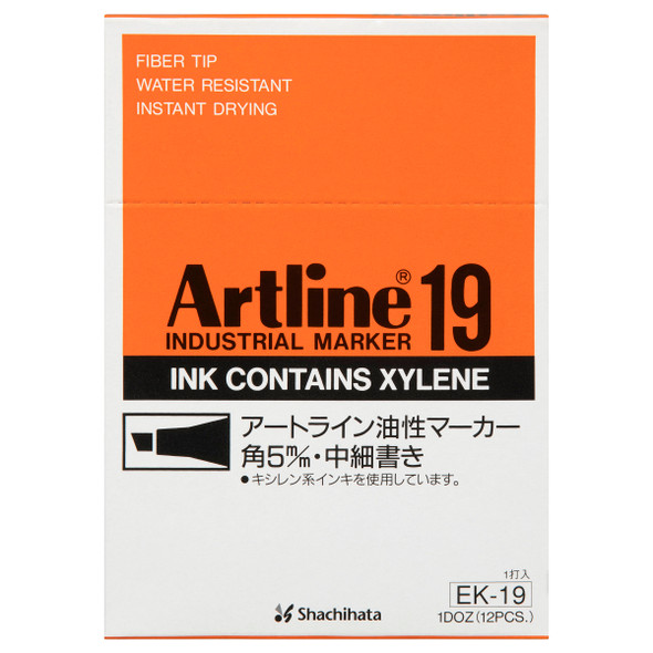 Artline 119001 19 Industrial Permanent Marker 5mm Chisel Nib Black Box 12 | Mega Office Supplies Artline 119001 19 Industrial Permanent Marker 5mm Chisel Nib Black Box 12 | Mega Office Supplies