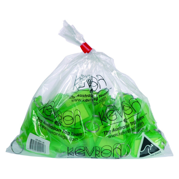 Kevron ID5 Key Tags Green Bag of 50