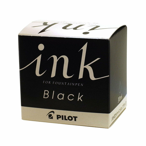 Pilot Black INK-30 Fountain Pen Refill Ink Bottle 30ml