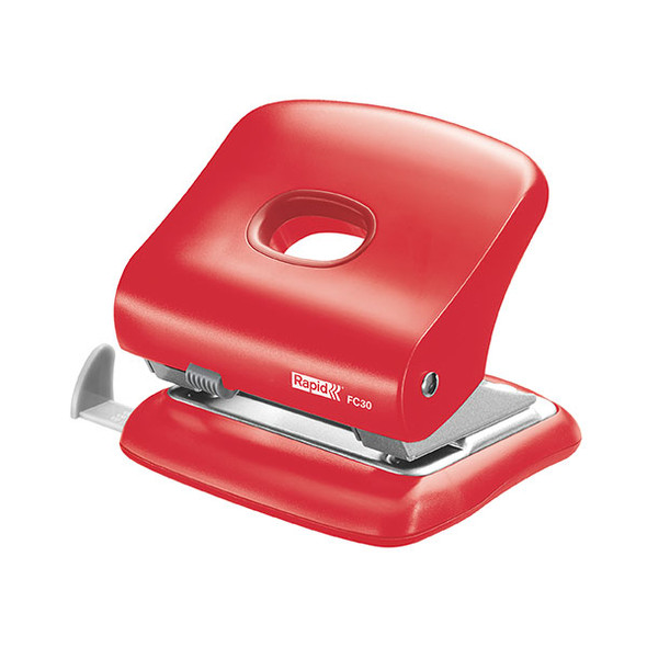 Rapid FC30 2 Hole 30 Sheet Punch Red
