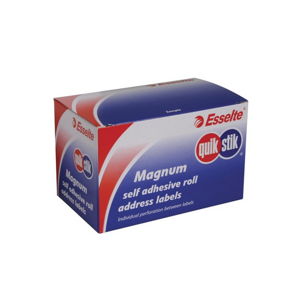 QuikStik Label Dispenser Address Roll 36 x 103mm White Pack of 100