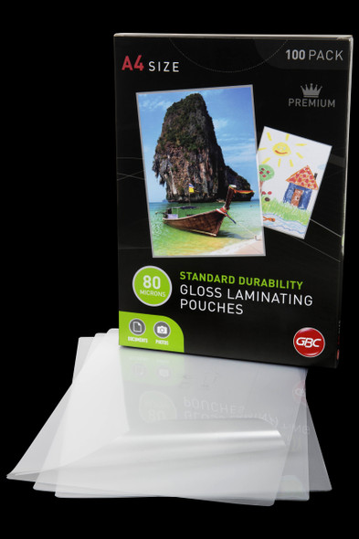GBC #BL80MA4 Laminating Pouch A4 80 Micron Pk100 - gbc binding wire, gbc binding supplies, gbc laminating pouches, gbc laminator | It's A Mega Thing