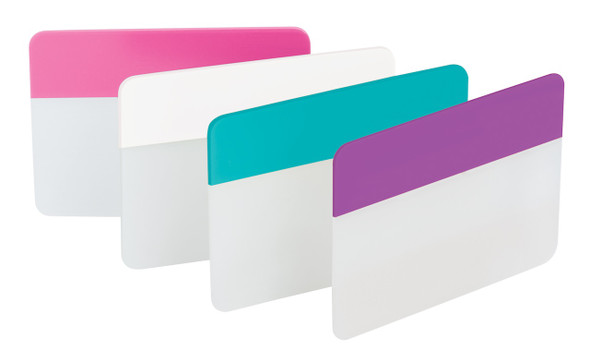 Post-it 686-PWAV Durable Tabs Pink White Aqua Violet 50 x 38mm