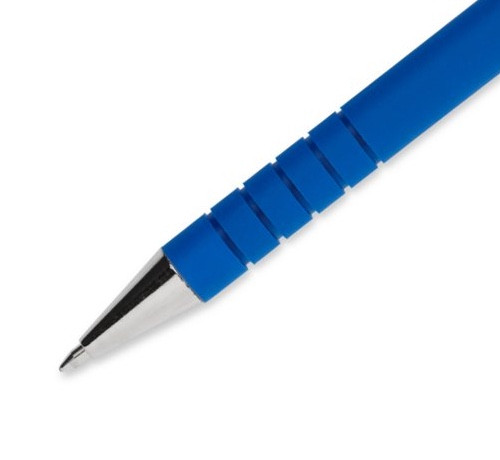 Papermate Ballpoint Pen Flexgrip Ultra Fine 0.8mm Blue Box of 12