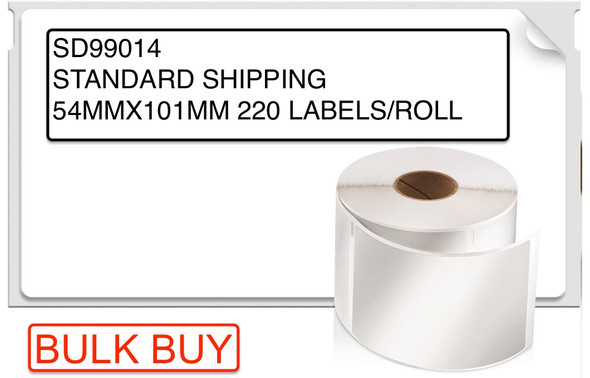 Bulk Dymo #99014 / S0722420 Labelwriter Standard Shipping Labels 54 X 101Mm (Carton Of 12 Rolls) - dymo, dymo Australia, dymo labelwriter, vinyl label tape, dymo label tape | It's A Mega Thing