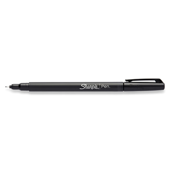 Sharpie Fineliner Pen Felt Tip 0.4mm Black Box of 12