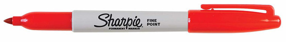 Sharpie Red Permanent Marker Fine Point Box of 12