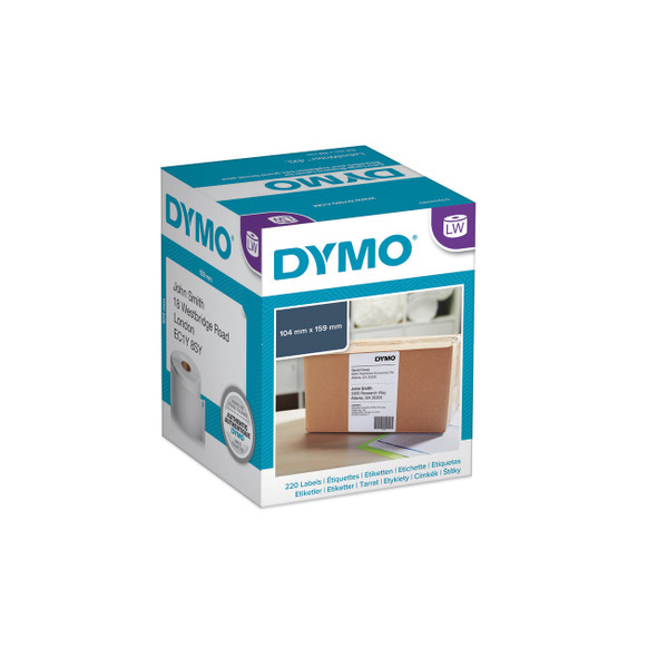 104 X 159Mm Permanent Shipping Dymo #SD0904980 Labelwriter Lw 4Xl White Extra Large Labels (4" X 6") (1 X Roll Of 220) - dymo, dymo Australia, dymo labelwriter, vinyl label tape, dymo label tape, rhino label maker | It's A Mega Thing