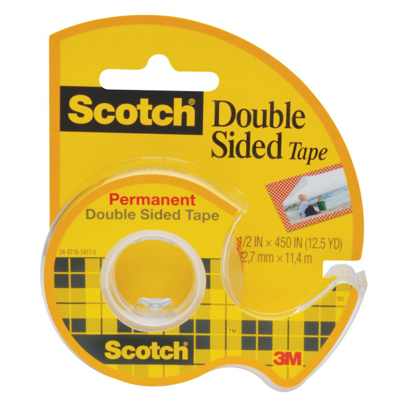 Scotch 137 Double Sided Tape with Dispenser 12.7 x 11.4m