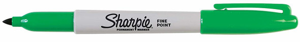 Sharpie Permanent Marker Fine Point Green Box of 12