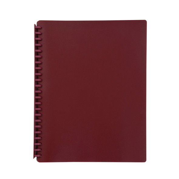 Marbig Refillable Display Book 20 Pocket A4 Maroon