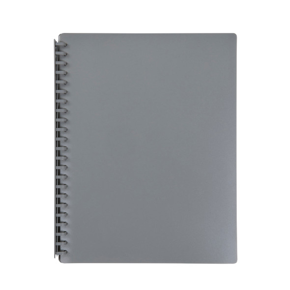 Marbig Refillable Display Book 20 Pocket A4 Grey
