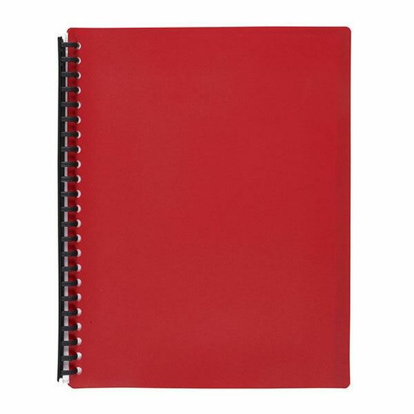 Marbig Refillable Display Book 40 Pocket A4 Red