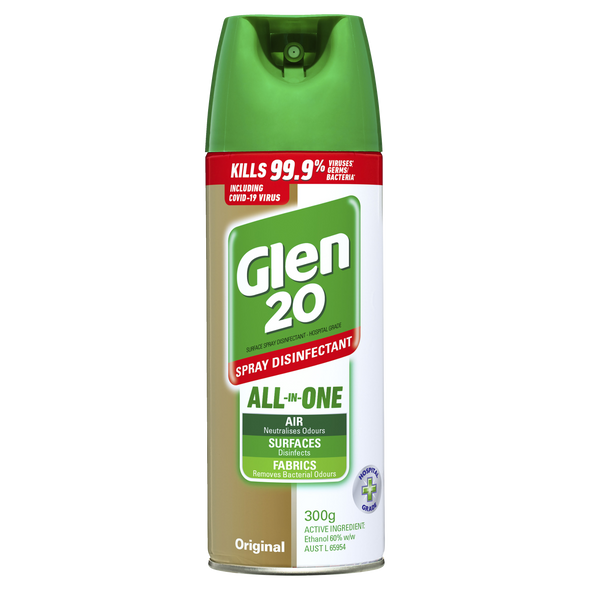 Glen 20 All-In-One Disinfectant Spray Original 300g x 9