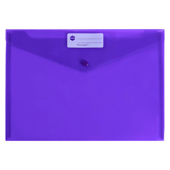 Marbig Doculope Document Wallet A4 Purple