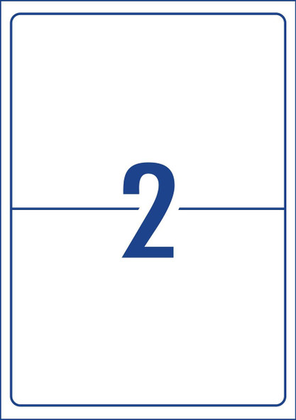 Avery 959008 two up shipping labels 199.6 x 143.5mm white label template