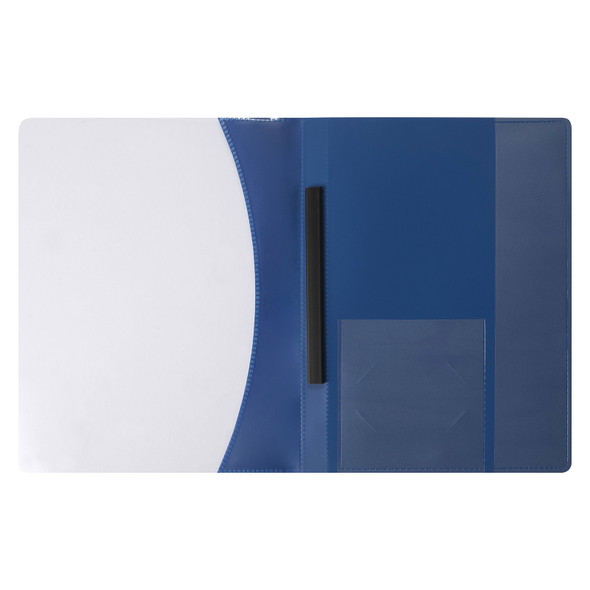 Marbig Flat File A4 Premier Blue with Insert Cover