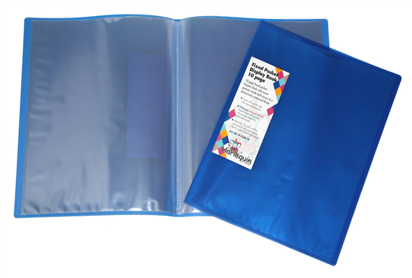 Harlequin H-253A Display Book with Insert Covers A4 10 Pocket Blue