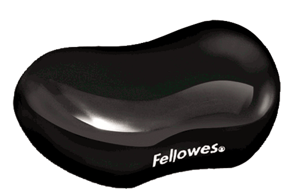 Fellowes Utility Rest Gel Crystals Black