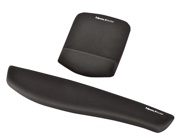 Fellowes Graphite Keyboard Palm Support Plush Touch Lycra