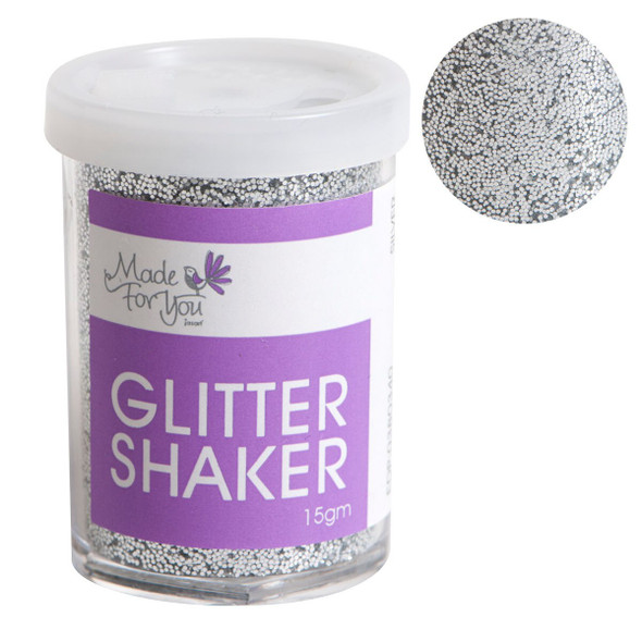 Made For You Glitter Shakers Fine 15g Silver