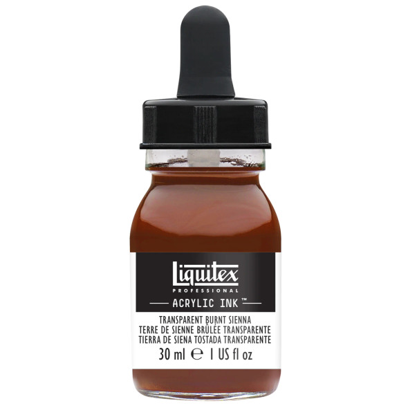 Liquitex Acrylic Inks 129 Transparent Burnt Sienna 30ml