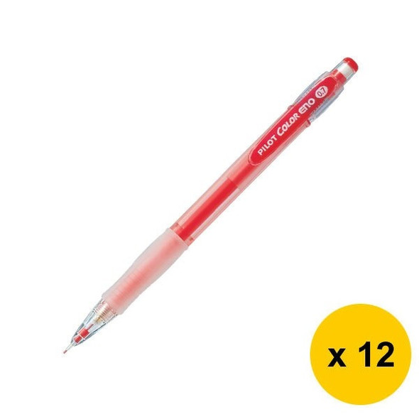 Pilot Colour Eno Mechanical Pencil 0.7mm Red Box of 12